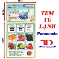 Panasonic Refrigerator Stickers, Refrigerator Decoration Stamp Sample 3 Thuan Dung