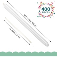 400 Pieces 260 Balloons Clear Clown 260Q Balloon Long Latex Twisting Animal Balloons for Birthday Pa