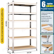 Rak Besi Serbaguna 5 Susun Rak Besi Gudang Rak Besi Warung Rak Besi Siku