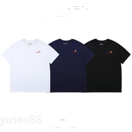 Hot Sale Evergreen Classic Embroidered Pure Cotton Round Neck Short Sleeve T-Shirt Casual Top