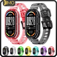 Transparent Case Strap for Xiaomi Mi Band 10 9 8 NFC Screen Protector Cover Band Accessories for Sma