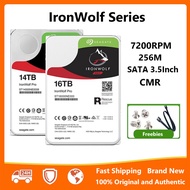 【เพื่อส่งพร้อม] Seagate IronWolf 1TB 2TB 4TB 6TB 8TB 10TB 12TB 14TB 16TB NAS Drive 7200RPM 256MB แคช