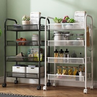 ST-🚤Kitchen Trolley Rack Floor Multi-Layer Trolley Storage Rack Hairdressing Tool Trolley Multi-Layer Storage Rack with