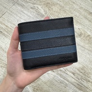 [GENUINE] Genuine Men's Folding Wallet F24649-MIDNIGHT - Men's Card Holder Wallet Combo Genuine High