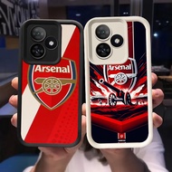 Q-6 Arsenal-FC Black white Case for Realme Note 50 Narzo C55 C51 C63 N63 N53 C53 N55 C51S
