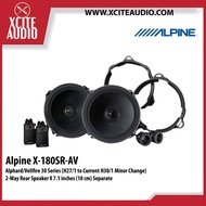 Alpine X-180SR-AV Alphard/Vellfire 30 Series 2-Way Rear Speaker X 7.1 inches (18 cm) Separate