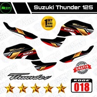 Decal Sticker Striping Variasi Suzuki THUNDER 125 | Decal Thunder 125 | Striping Thunder 125 | Stick