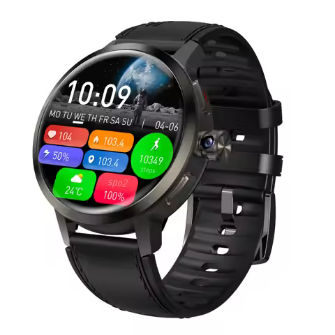 Latest DM82 4G Android Smart Watch 1.75-inch AMOLED Pull-out Rotating Camera GPS WIFI Call Smartwatc