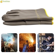 LONTIME Welding Gloves, Thick Cowhide Labor Gloves,  Wear Resistant Short Security Protection Safety