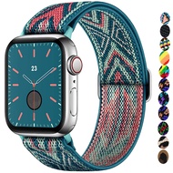 smart watch Strap for Apple watch band 40mm 44mm 45mm 41mm 38mm 42mm Elastic Nylon Scrunchie bracelet iWatch Series 3 4 5 6 se 7