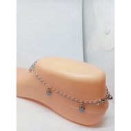 Nori+m.bulat full mp anklet / genuine 925 silver anklet gold plated / fashion anklet