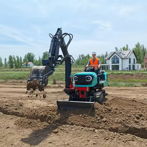 Hilly Area Crawler Tractor 45Hp 55Hp Strong Climbing Rubber Track Diesel Tractor Mountain Farm Tilla