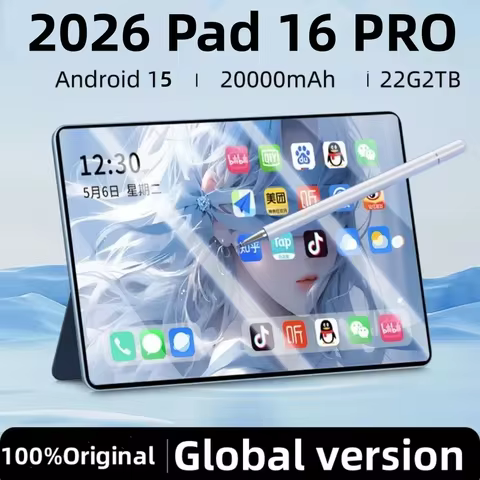 2026 Pad 16 Pro 12 inch Tablet Android 16 WIFI 24GB 2TB 20000mAh 5G DualCard Snapdragon 8gen3 e-book