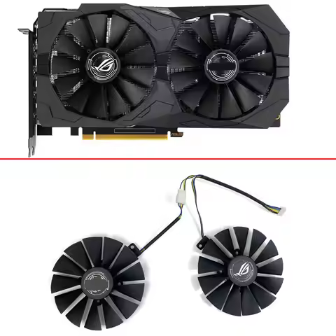 95MM 4PIN Cooling Fan T129215SM 0.25A RX580 GPU compati For ASUS AREZ Radeon RX 580 STRIX RX 470 570