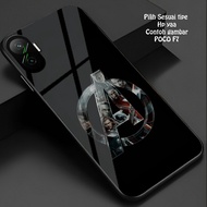 Glossy Glass Softcase hp poco F7 - Kesing hp poco F7 -Casing poco F7 (GM 007)