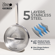 STEIN Elite Clad Wok Pan - Wajan Stainless Steel 28cm