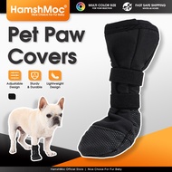 HamshMoc Pet Wound Care Sock Dog Paw Protector Breathable Non Slip Boot For Injured Paws