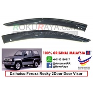 Daihatsu Feroza 2Door AG Rain Wind Sun Deflector Air Press Awning Gutter Door Visor (Small 7cm Width