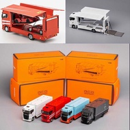 GCD 1:64 Scania 730 Enclosed Double Deck Tow Truck Gull Wing WHITE