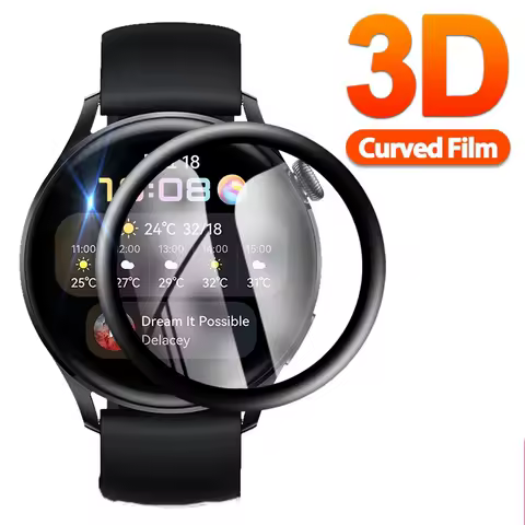 3D Screen Protector For Huawei Watch 3 Pro 3pro Full Cover Soft Fibre Glass Protective Film for Huaw