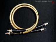 美國 Cardas hexlink golden 5-C  黃金版5 C    發燒級RCA過機線（ 0.6m  x2 )，信號遞送線