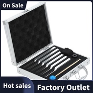 6 PCS Tuning Fork  (UT 396Hz, RE 417Hz, MI 528Hz, SOL 639HZ, FA741HZ, LA 852HZ) Silver with Wooden H