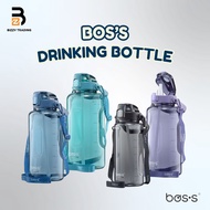 BOS’S Large Capacity Water Bottle with Strap & Straw – 2200ml / 3000ml / 3800ml Extra Large Bottle