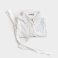 Sơ mi tay dài dáng rộng vừa có size phối dây THEKAT.SHOP chất liệu bamboo mềm mại thoáng mát ít nhăn