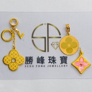 100%authentic 916/999gold Lv吊坠系列