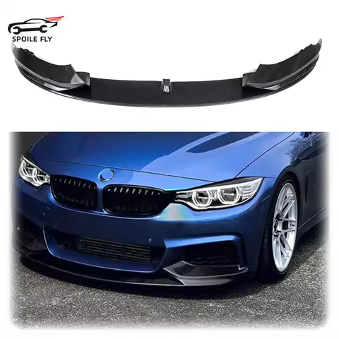 For BMW 4 Series F32 F33 F36 420i 430i 420d M440i 2014-2020 4Pcs Front Bumper Lip ABS Glossy Black O