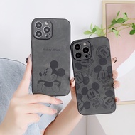 Fashion Photo Frame Embossed Mickey Cute Cartoon Phone Case For iPhone 14 13 12 11 7 8 mini 14Plus X XS XR iPhone11 Cover