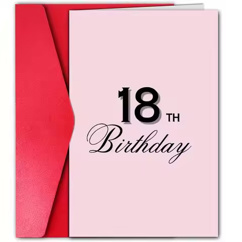 1pc, happy birthday card, cute card, funny birthday card, pink 18th birthday card, daughter birthday