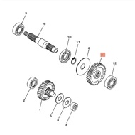 5TLE721100 Lower Gear (42T) MIO FINO Genuine 4C9-E7211-00 5TL