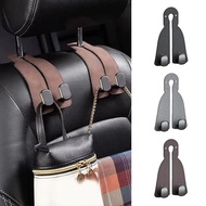 2 in 1 Car Headrest Hook Car Seat Double Hooks Universal Car Hooks Car Interior Accessories