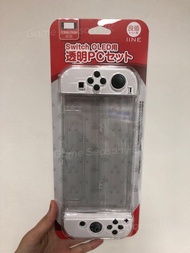 全新 良值 SWITCH OLED 全透明水晶殼套裝 L568 NS OLED 主機 PC全透明防摔保護殼套裝