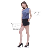 Origami top Asymmetrical crop top/