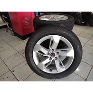 Original wuling car rims ring 17x6.5 et 35 pcd 5x114 silver color + dunlop 215 60 R17 tires 2021