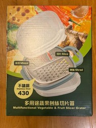 全新，多功能蔬菜水果刨絲切片器、椰菜絲刨、蘿蔔絲刨、整蘿蔔糕神器Multifunctional Vegetable & Fruit Slicer Grater