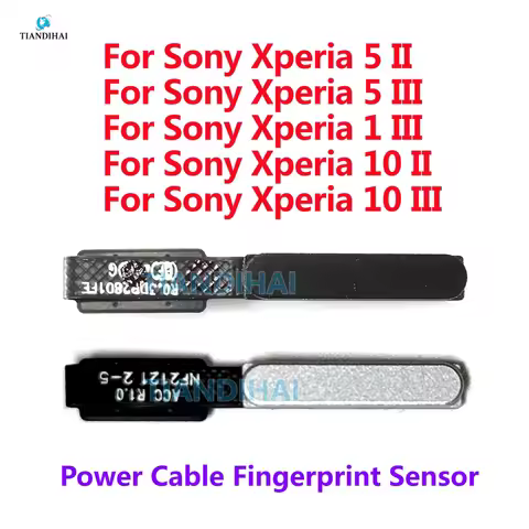 Fingerprint Sensor Power Button Flex Cable For Sony Xperia 5 II / 5 III / 10 II / 10 III / 1 III Rep