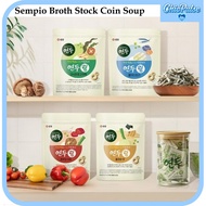 Sempio Korean Broth Stock Coin Soup Anchovy Beef Kelp Clam Pollack 20p 35p Easy Dissolve Soup Base f