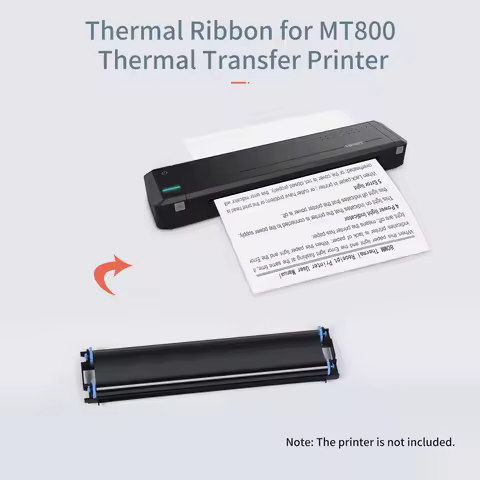 HPRT 2 Rolls Thermal Transfer Ribbon with RFID Funtion for MT800 Portable A4 Thermal Transfer Printe