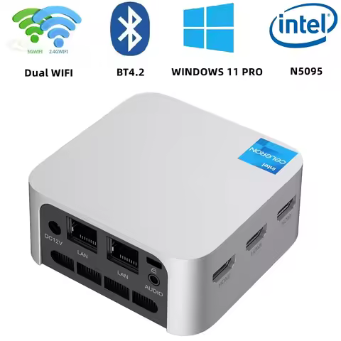 T8 Plus Mini PC Intel 12Gen Alder Lake N100 N150 Windows 11 Wifi5 BT4.2 3xHDMI Pocket micro Computer
