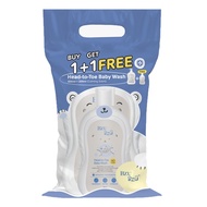 Bzu Bzu Head To Toe Baby Wash (Buy 1 Free 1) 600ml + 200ml