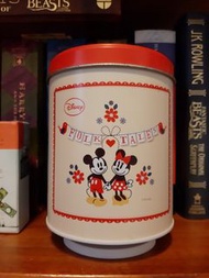 迪士尼 米奇米妮音樂盒鐵罐