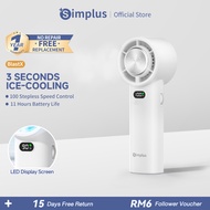 Simplus Portable Handheld Mini Fan | 100 Speed Levels | High Speed | Ice-Cooling Function | Type-C C
