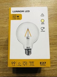 IKEA LUNNOM LED E27 12W Globe Bulb IKEA LUNNOM LED燈膽E27 100流明