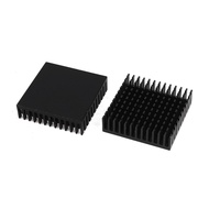 2 x Black Aluminum Radiator Heat Sink Heat Sink 40 x 40 mm x 11 mm