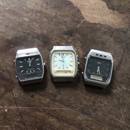 Bahan jam tangan digital analog seiko citizen jadul kuno antik vintage