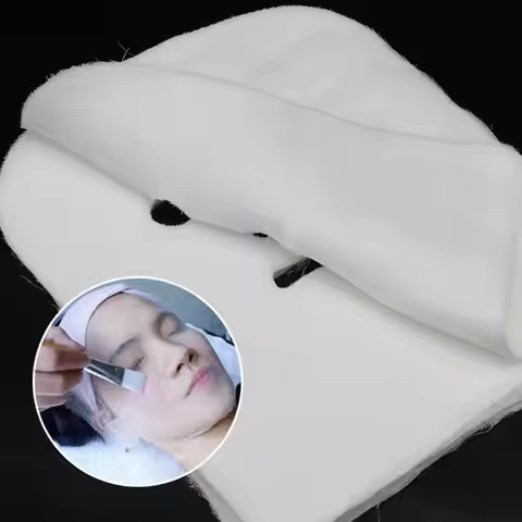 50 Pcs Facial Gauze Mask Sheets Pre Cut for Essence Serum Soft Skincare Absorbent Professional Salon