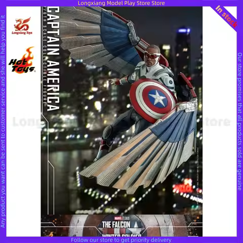 In Stock HOTTOYS HT 1/6 TMS040 The Falcon and The Winter Soldier Captain America Falcon 3.0 Captain 